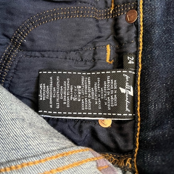7 For All Mankind High Waist Ankle Skinny Jeans - Picture 8 of 9